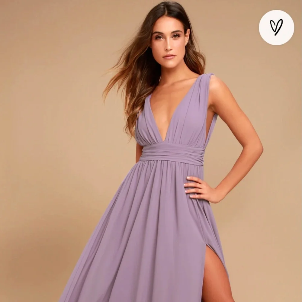 Look like a goddess! flowy Maxi Purple Gown - Picture 1 of 7